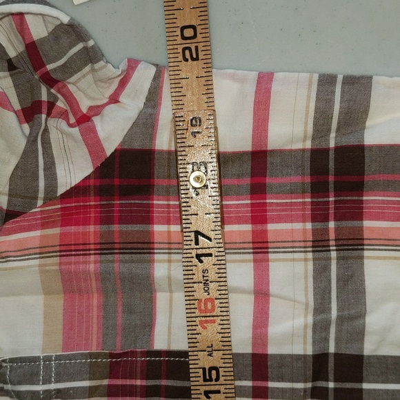 Old Navy Women's Size XXL 16 Plaid Ruffle Hem Shirt Dress New with Tags Flawed - Picture 11 of 12